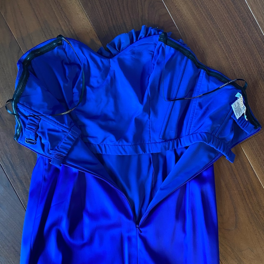 [Maggy London] Cobalt Blue Strapless Dress - Picture 6 of 6